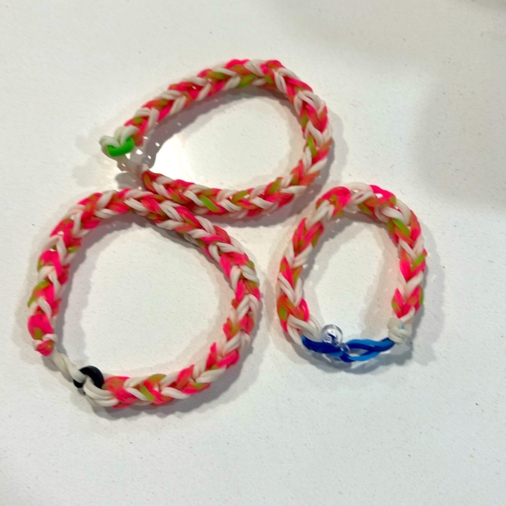 Rainbow Loom Handcrafted Bracelets - image 1